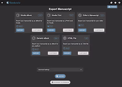 Bookcicle's Export Feature