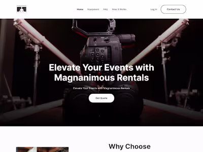 Website design Magnanimous