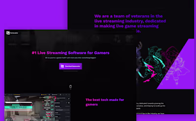 Gamecaster Web - Case Study