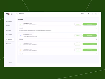 Bubble App MVP for Veterinary Services Company