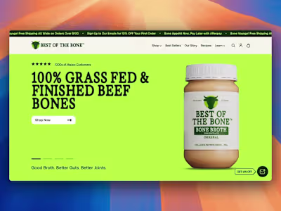 Custom Shopify Build for Best of the Bone