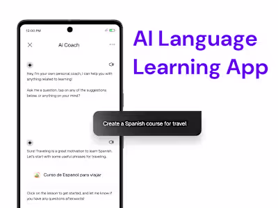 AI Language Learning App 