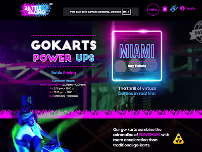 Website development for ticket purchase