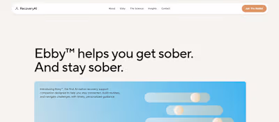 Project Management for Recovery AI Website