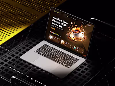 Innovative Coffee Website Design for Enhanced User Experience