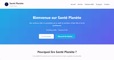 Modern health content platform with