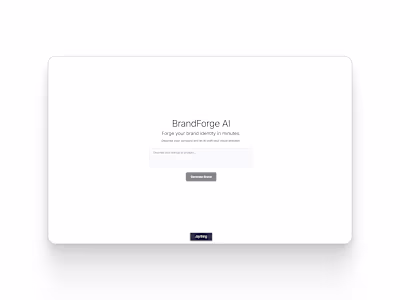 Brand Forge: AI-Powered Branding Tool