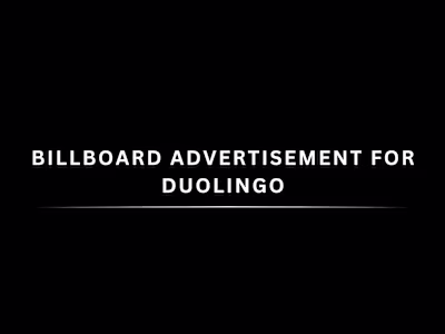 Spec Billboard Advertisement for Duolingo