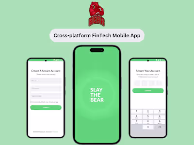 FinTech react native mobile app with Django Backend
