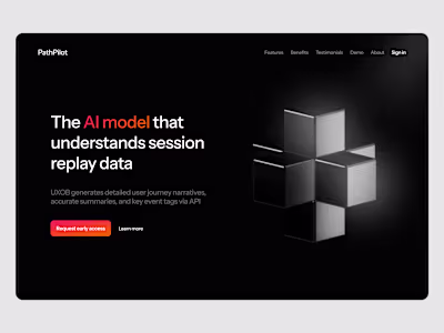 Fastpilot - landing page design