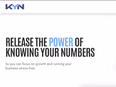Know Your Numbers: Website Copy 