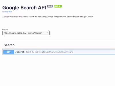 Search API for Custom GPT