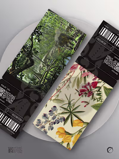 Natural History of Museum of Utah Ticket Design