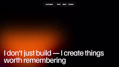 Created an great portfolio website 