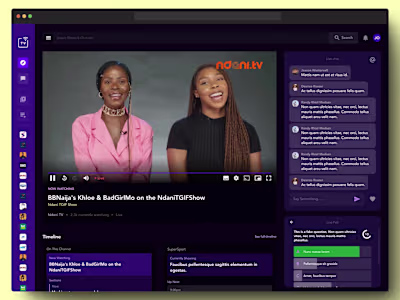 Video Streaming Mobile Web App With Live Activities