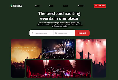 Event Ticket Landing Page