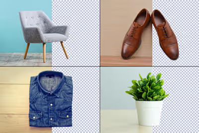 Photoshop cut out, remove background 100 image for ecommerce