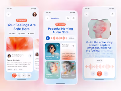 Mental Health App UI —