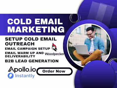 I will do cold email outreach warm up b2b lead generation dns 