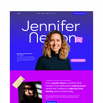 Designed a professional and user-friendly website for Jennif...