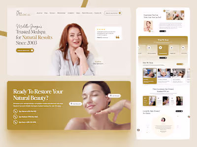 Spa Medical Homepage Redesign