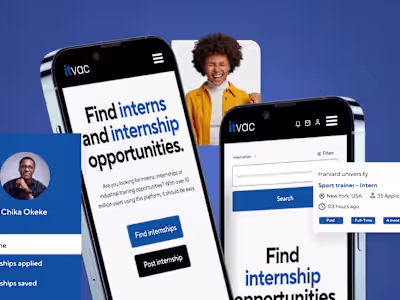 A platform that provides a current curated list of internships