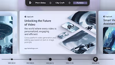 Pitch Deck for Ai Startup | ClipCraft