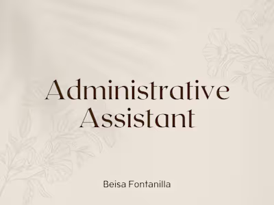 Executive/ Admin Assistant