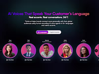 Best Voice AI | AI Voice Agents​ & Expert | Next.js, Supabase