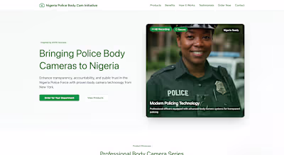 Nigeria Police Body Cam Awareness Platform Development