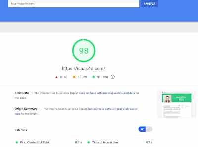 Page speed optimization