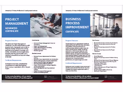 Certificate Course One-Pagers