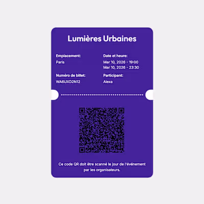 Digital ticket design
Created for a