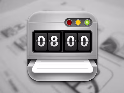 Time Sheet App Icon Design