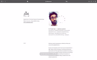 Personalized CV Webpage