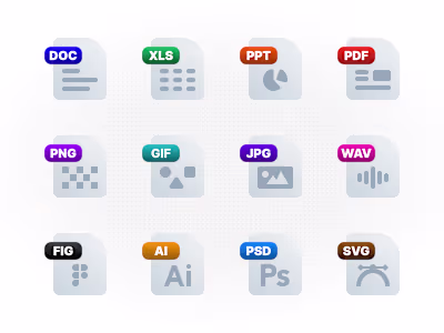File Extension Icons Design Project