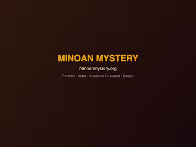 Minoan Mystery Portfolio