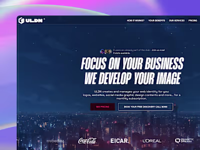 ULDN - Monthly subscription based design agency
