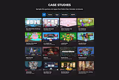 Web Design and Development - Robot Sea Monster 