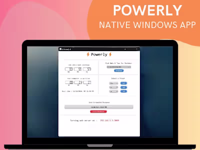 Just finished a project What is the project about? Powerly i...