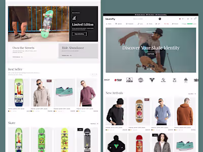 E.commerce website design