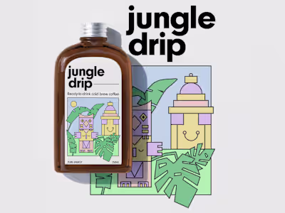 Jungle Drip Cold Brew Packaging Design