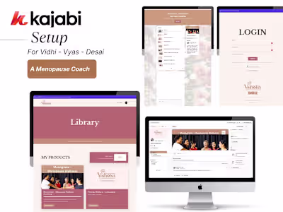 Kajabi Launch Setup for Menopause Coach: Client-Ready Experience