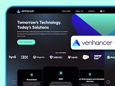 Website and Brand Identity Design for Venhancer
