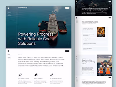 One-Page Website for Brime Brize Trading