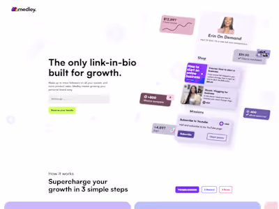 Framer Development for Medley.gg Startup