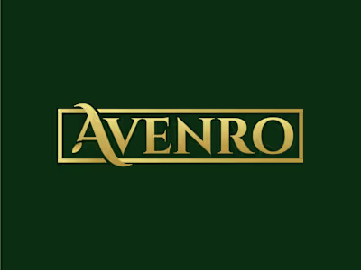 "Avenro" luxury logo  design