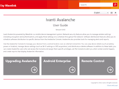 Avalanche Online Help