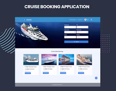 Cruise Booking :: Behance