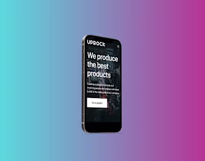 Webflow development for Design studio website